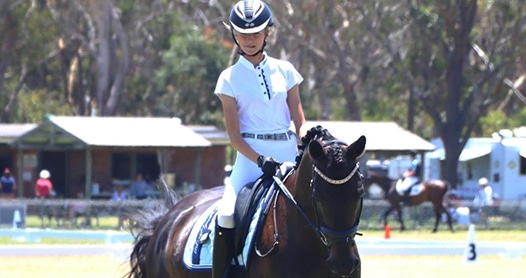 Talented Young rider riding a Horse — Animal Physiotherapy in Newcastle NSW
